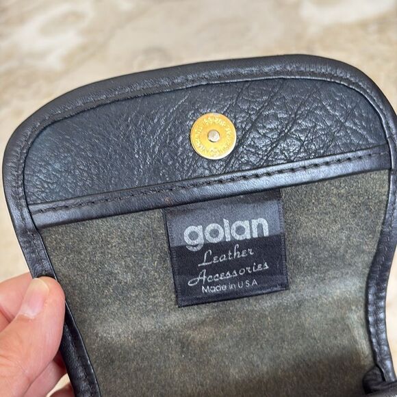 Vintage Golan Mini Leather Crossbody Saddle Bag - Picture 8 of 13